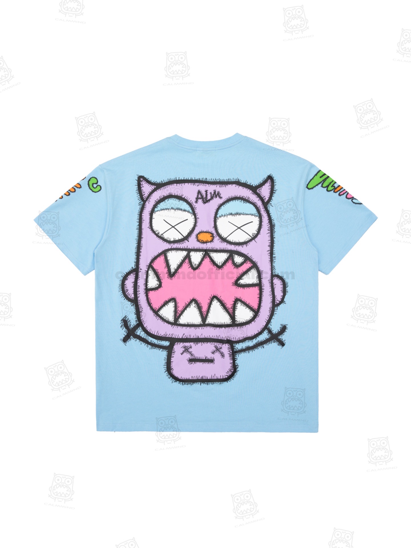 CALMMIND カラフルキャラクターTシャツ Mサイズ ナガノキャラクターズ じいさんとアザラシ キッズTシャツ
